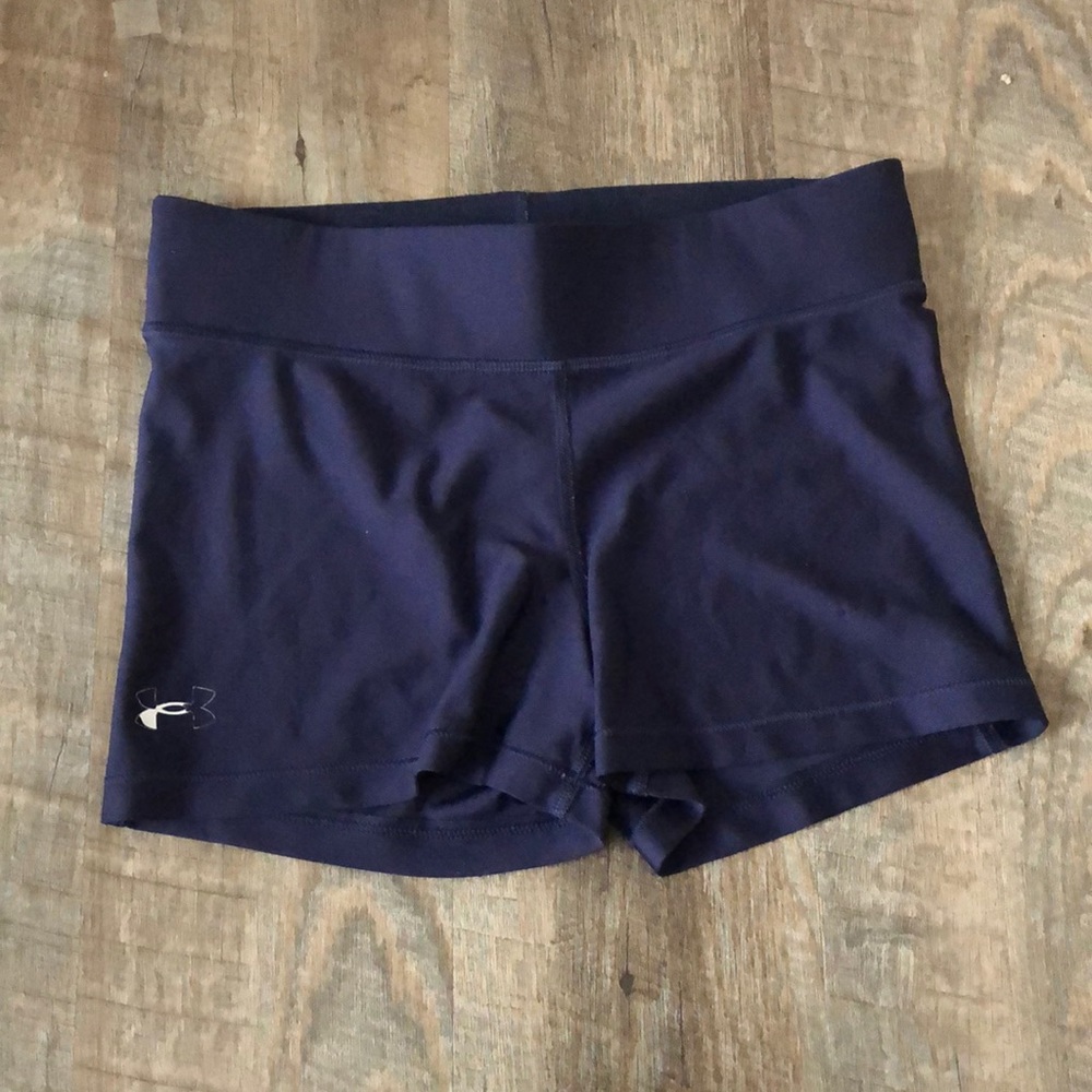 Under Armor spandex shorts — Navy
